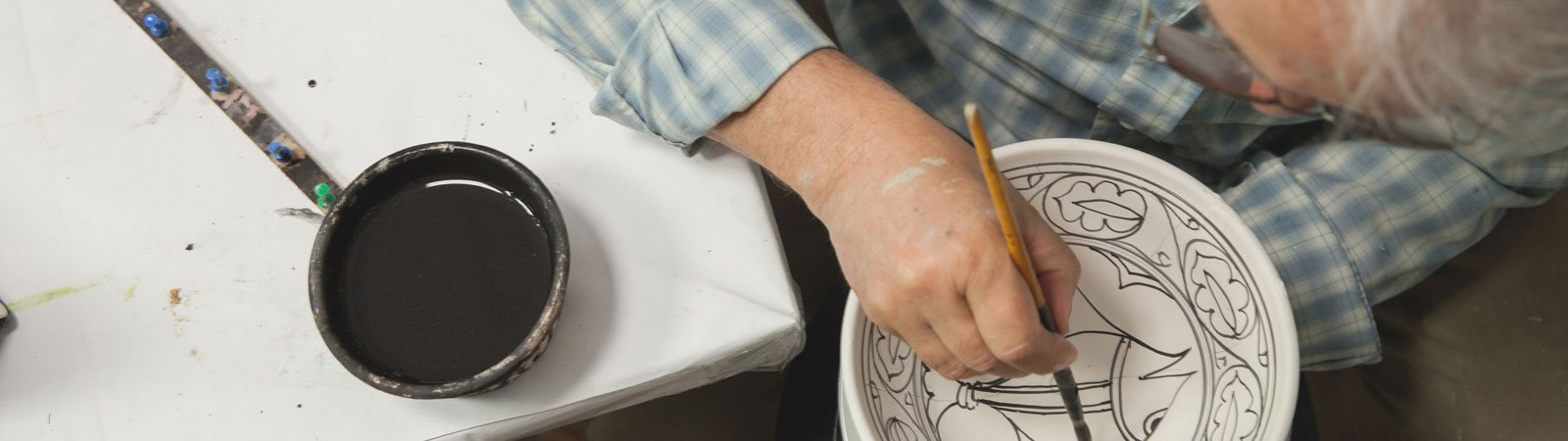 Creativity Man Painting Bowl