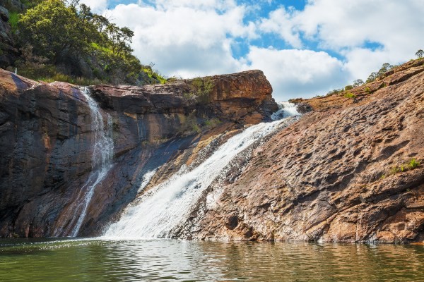 Serpentine Falls with granite rocks from WA