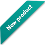 Green ribbon for new product badge