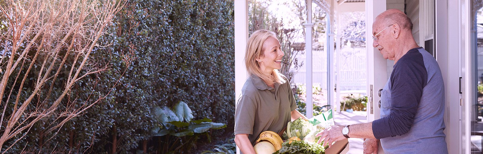 Couple living close to nature