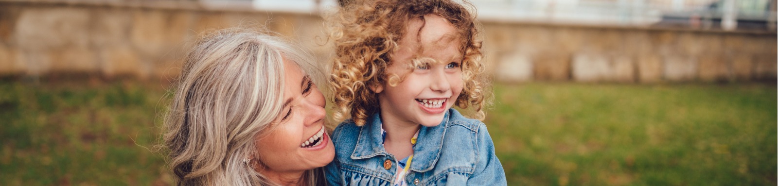 Grandmother and daughter