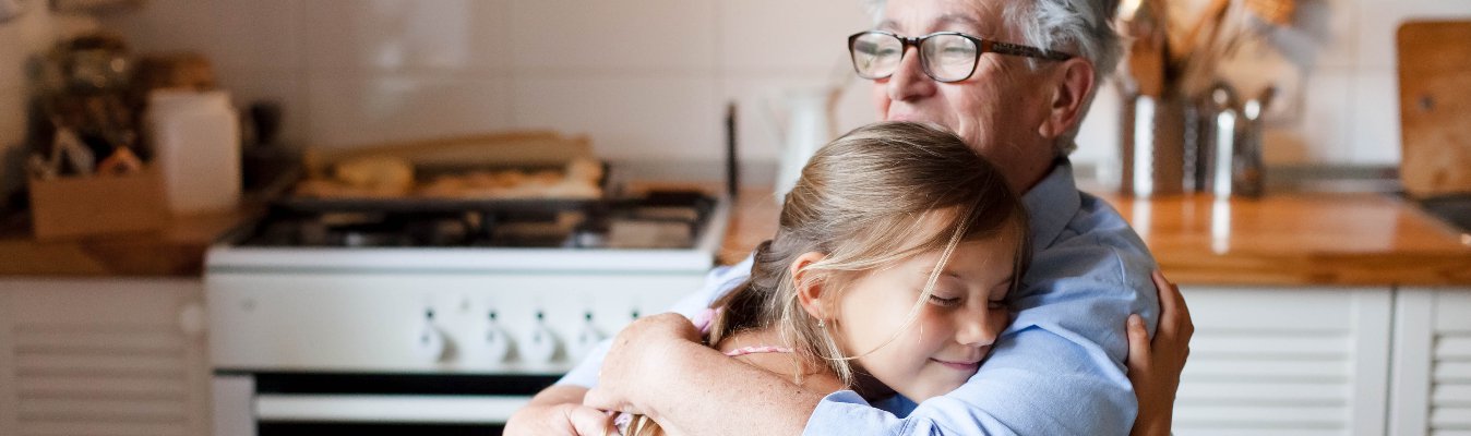  Grandkids engage with their grandparents